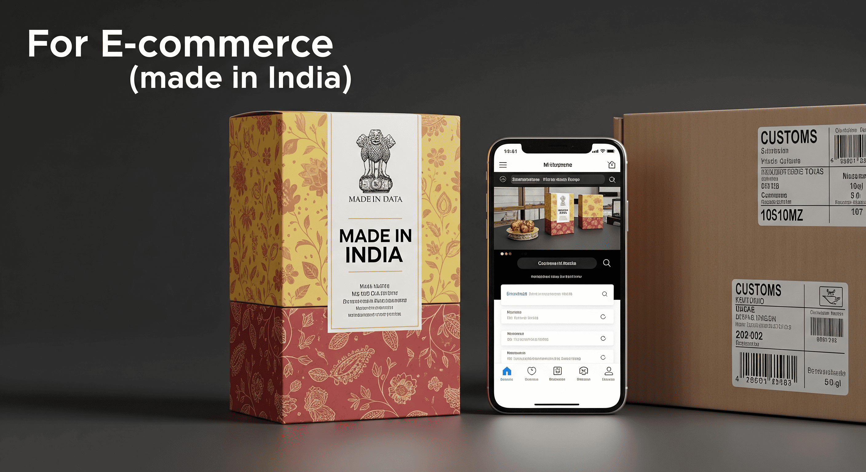 A 'Made in India' product ready for global e-commerce shipping