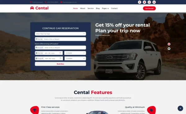 Cental – Bootstrap 5 Business & Corporate Website Template