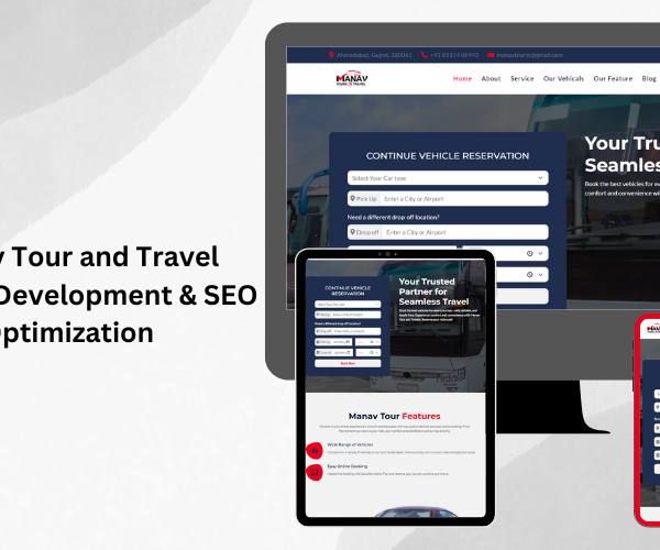 Manav Tour and Travel Website Development and SEO Optimization