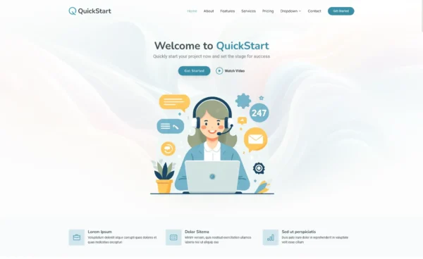 QuickStart – Bootstrap 5 Business Website Template