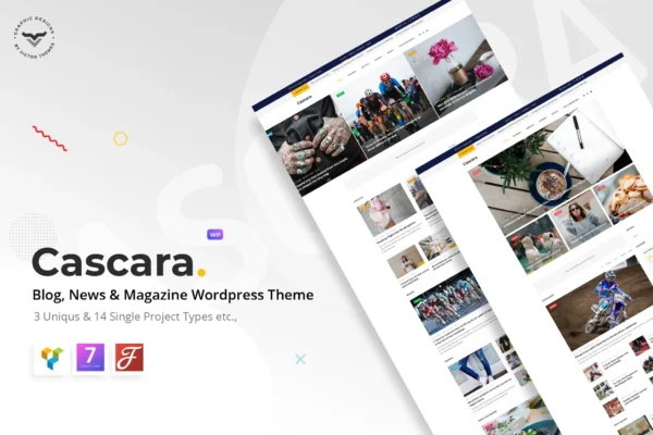 Cascaraa - Blog, News & Magazine WordPress Theme