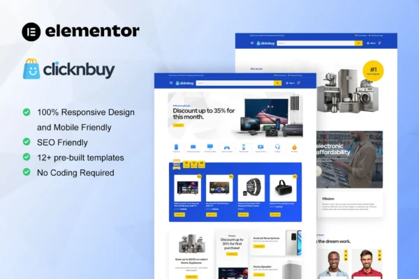 Clicknbuyy - Woocommerce Electronic Store