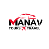 Blue and Red Travel Tours Agency Logo